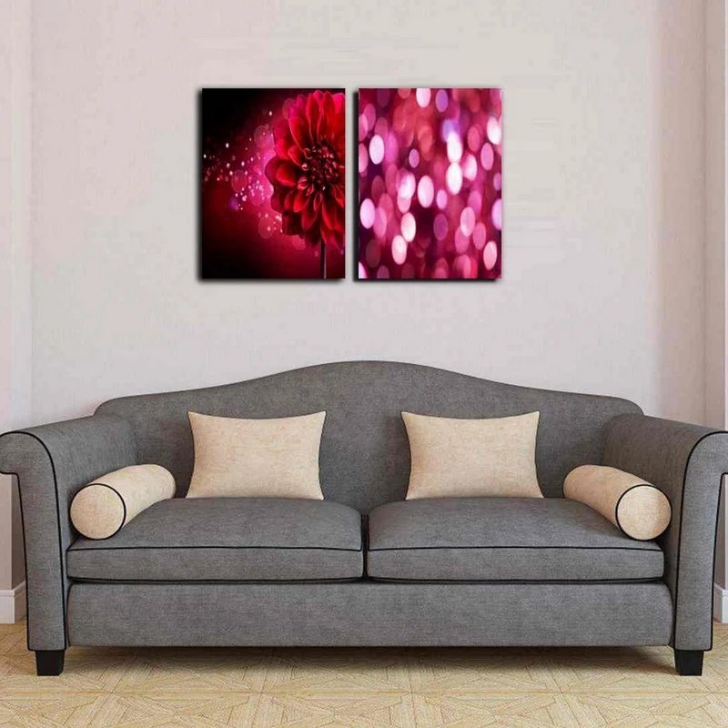 تابلو شاسی بکلیت طرح دکوراتیو گل مدل SH-162 مجموعه 2 عددی