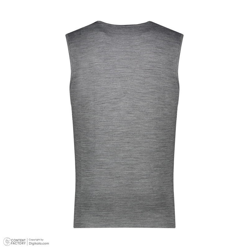 ژیله مردانه تریکو پاییزان مدل J800 رنگ طوسی