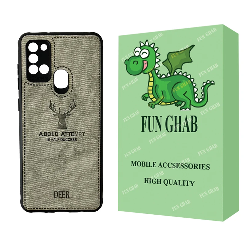 کاور فان قاب مدل گوزنی مناسب برای گوشی موبایل سامسونگ Galaxy A21s