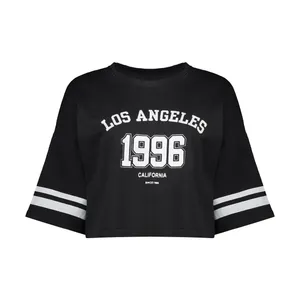 کراپ‌تاپ آستین کوتاه زنانه مدل لس آنجلس کد FU-7