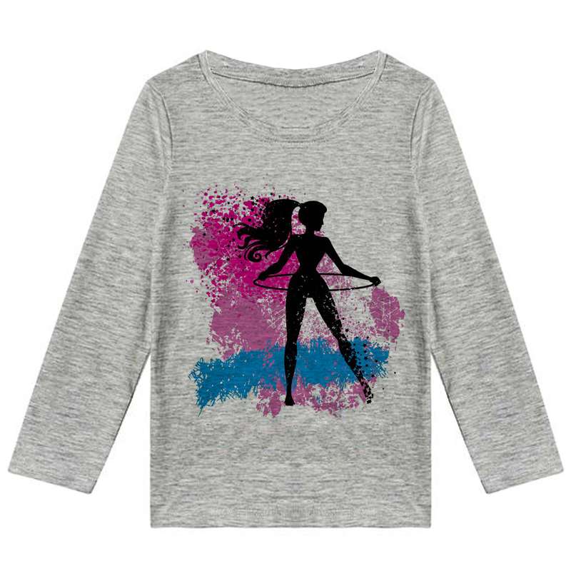 تی شرت آستین بلند دخترانه مدل دخترورزشی F168