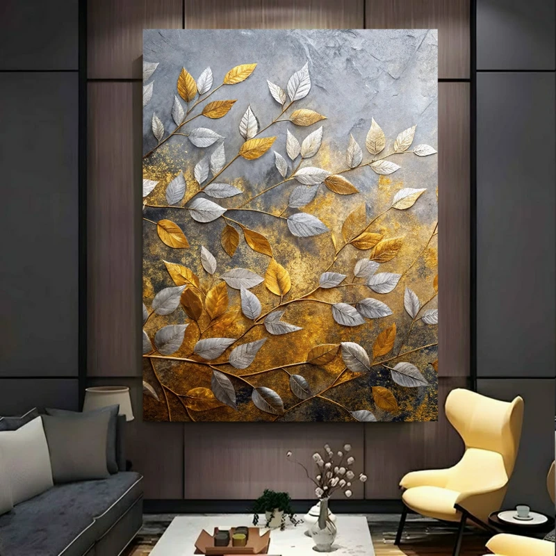 پوستر پارچه ای طرح مخمل  درخت مدل پاییزی (2) PY704