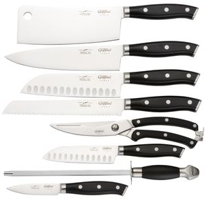 نقد و بررسی سرویس چاقو آشپزخانه 8 پارچه جی فی نی مدل G-01 توسط خریداران