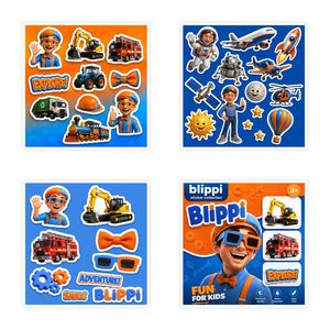 برچسب مدل Blippi کد 107 بسته 4 عددی