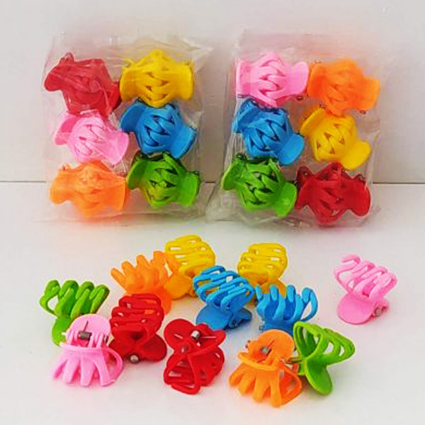 کلیپس مو زنانه مدل beh123 مجموعه 6 عددی