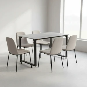 میز ناهارخوری چهار نفره دیزم مدل مونتاژی lnc_asm_140×80_w