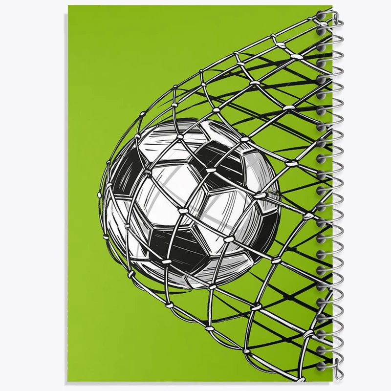 دفتر ژورنال نویسی 50 برگ خندالو مدل نقطه ای طرح فوتبال Football کد 25938