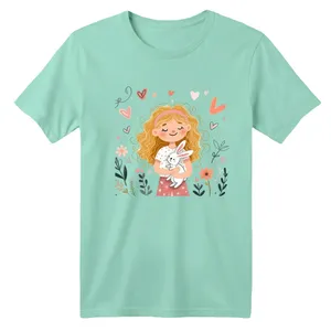 تی شرت آستین کوتاه بچگانه مدل دخترک کد 24