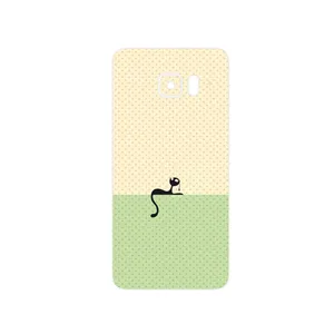 MAHOOT Minimal Internet Cat Icon Cover Sticker for Samsung Galaxy S6 Edge Plus