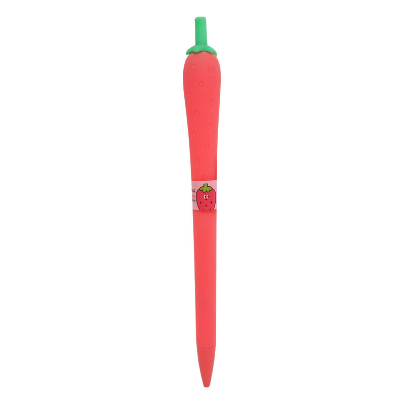 مداد نوکی 0.5 میلی متری مدل سيليكوني طرح توت فرنگي T1023