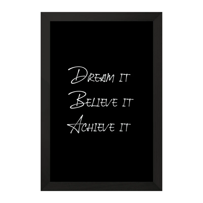 تابلو خندالو مدل Dream It Believe It Achieve It کد F1215