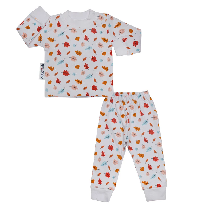 ست تی‌شرت آستین بلند و شلوار راحتی نوزادی آدمک مدل 110056