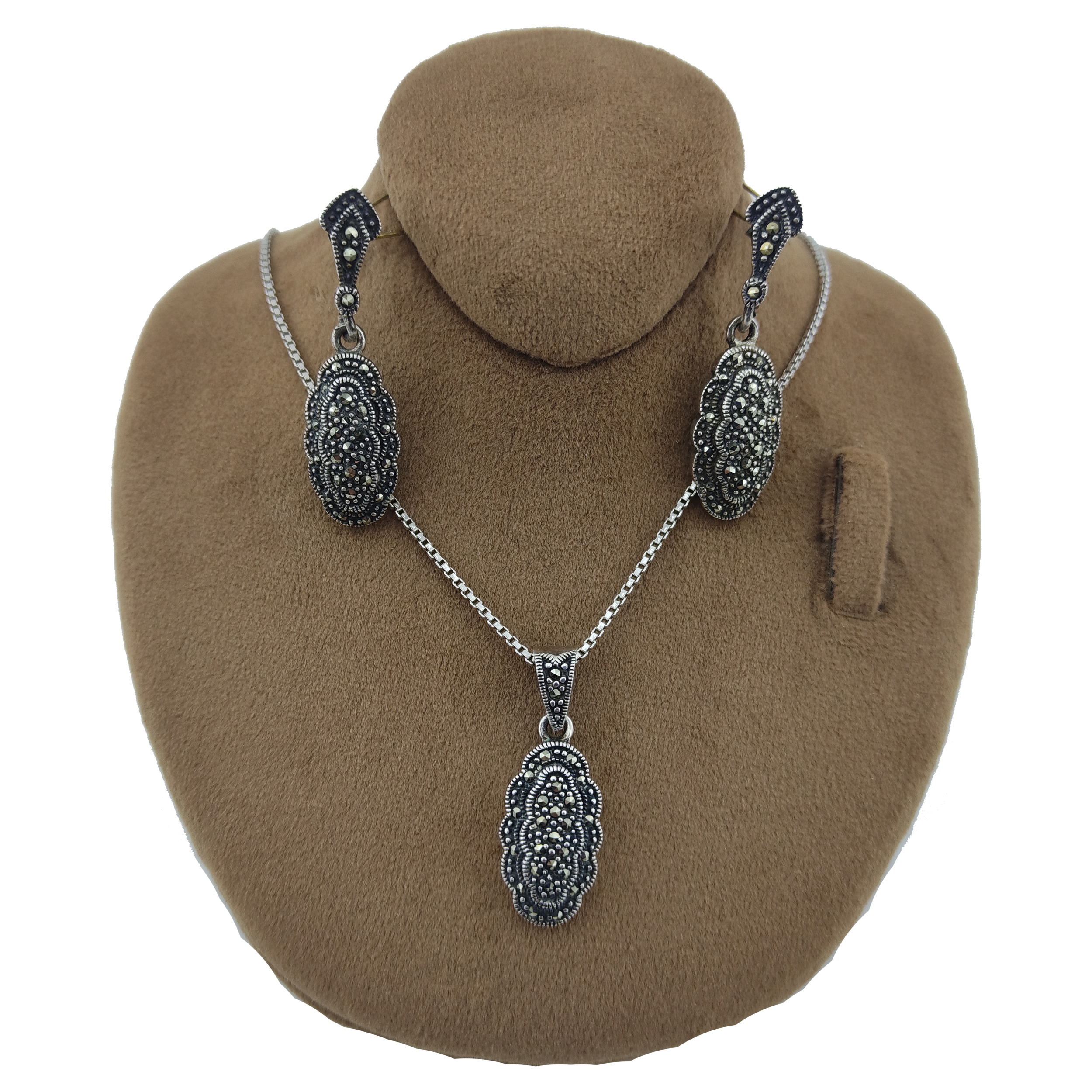 نیم ست نقره زنانه مدل 0194