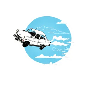 چراغ خواب مدل ماشین پرنده طرح هری پاتر