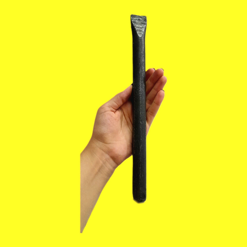 قلم ساختمانی مدل دست ساز فولادی نوک پهن سایز 30 سانتی متر