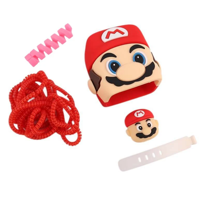 محافظ شارژر دیواری طرح ماریو مدل Mario444 مناسب برای شارژر شیائومی 67 و 120 وات دو پین بسته 5 عددی 