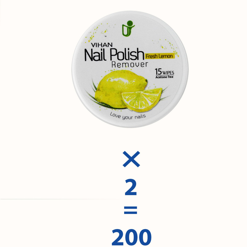 پد لاک پاک کن ویهان مدل Lemon بسته 2 عددی