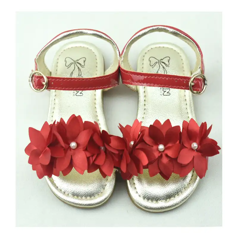 صندل دخترانه کلین مدل گلدار کد C-8549