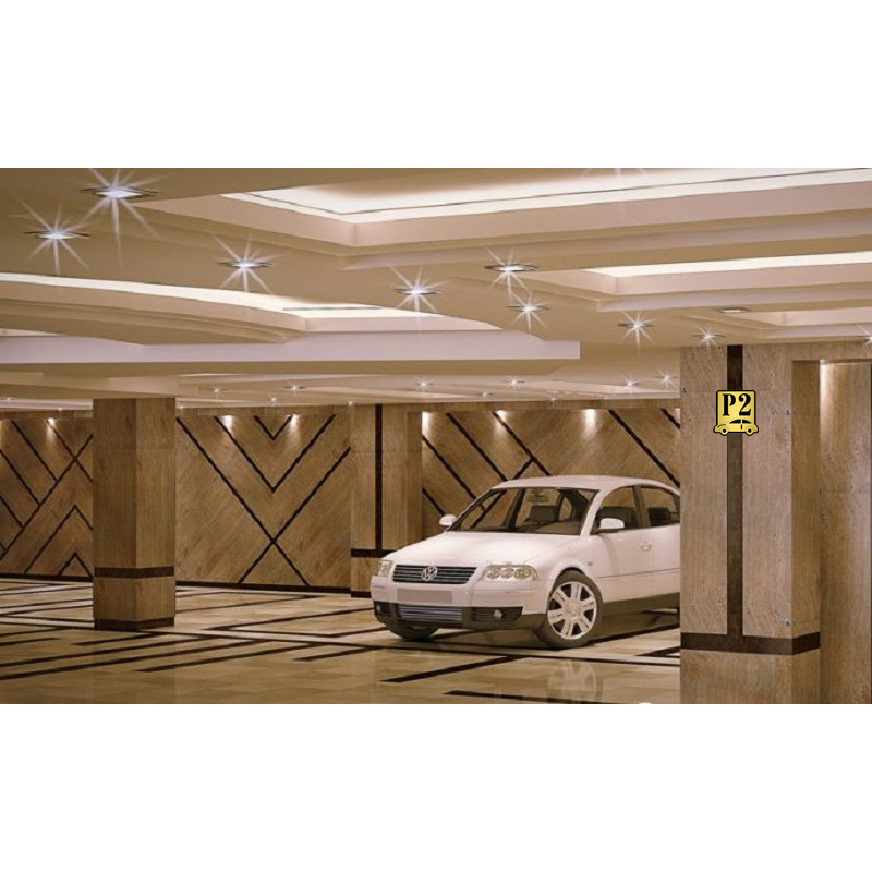 تابلو نشانگر کازیوه طرح پارکینگ شماره 2 کد P-BG 02