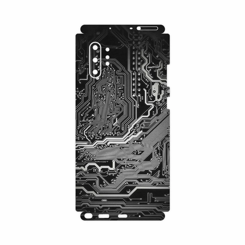 برچسب پوششی ماهوت مدل Black Printed Circuit Board-FullSkin مناسب برای گوشی موبایل سامسونگ Galaxy Note 10 Plus
