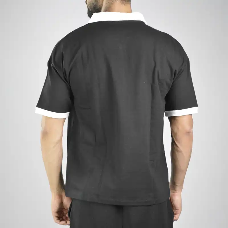 پولوشرت آستین کوتاه ورزشی مردانه مدل نیم زیپ کد 177978