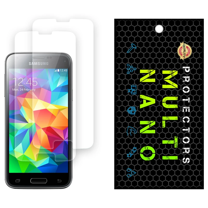 محافظ صفحه نمایش شفاف مولتی نانو مدل X-S2N مناسب برای گوشی موبایل سامسونگ Galaxy S5 Mini بسته دو عددی