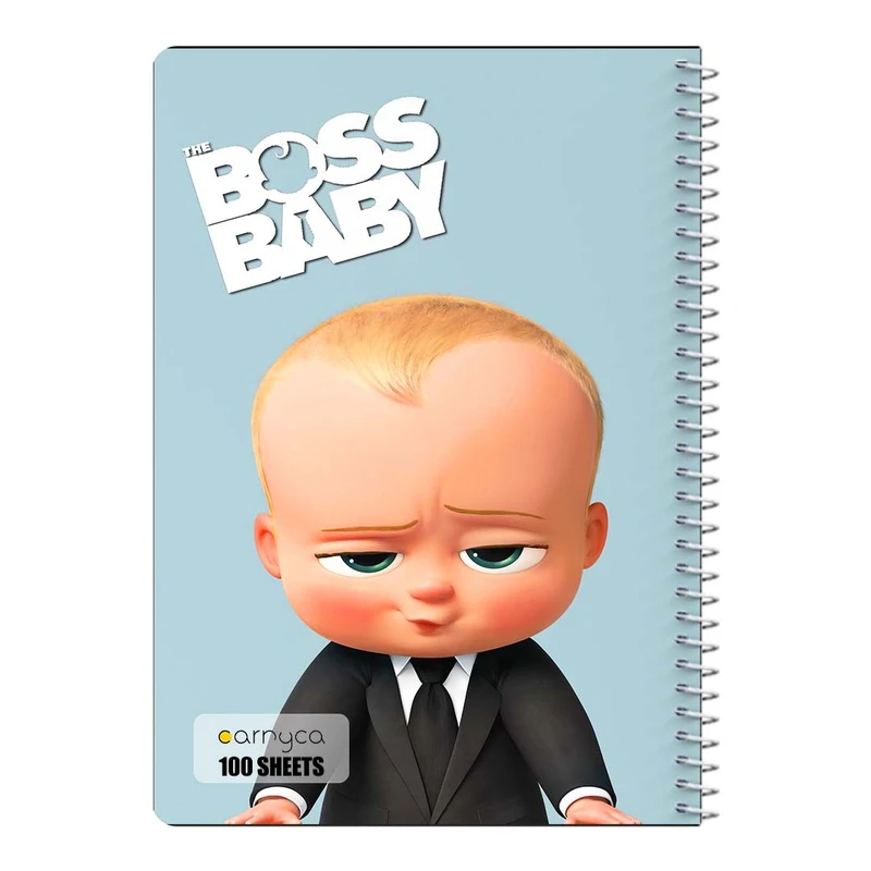 دفتر مشق 100 برگ سیمی کارنیکا طرح بچه رئیس The Boss Baby کد 12693