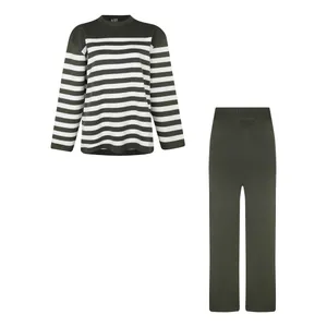 ست پلیور و شلوار بافت زنانه مدل 103