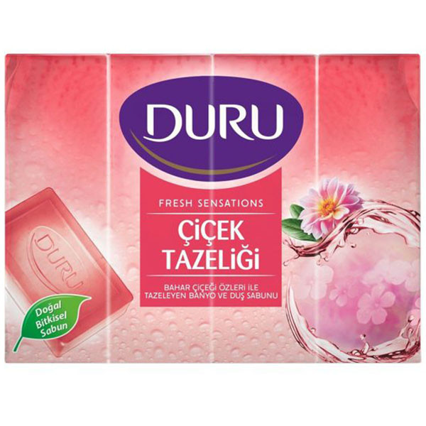 صابون شستشو دورو مدل Cicek Tazeligi وزن 160 گرم بسته 4 عددی صابون شستشو دورو مدل Cicek Tazeligi وزن 160 گرم بسته 4 عددی