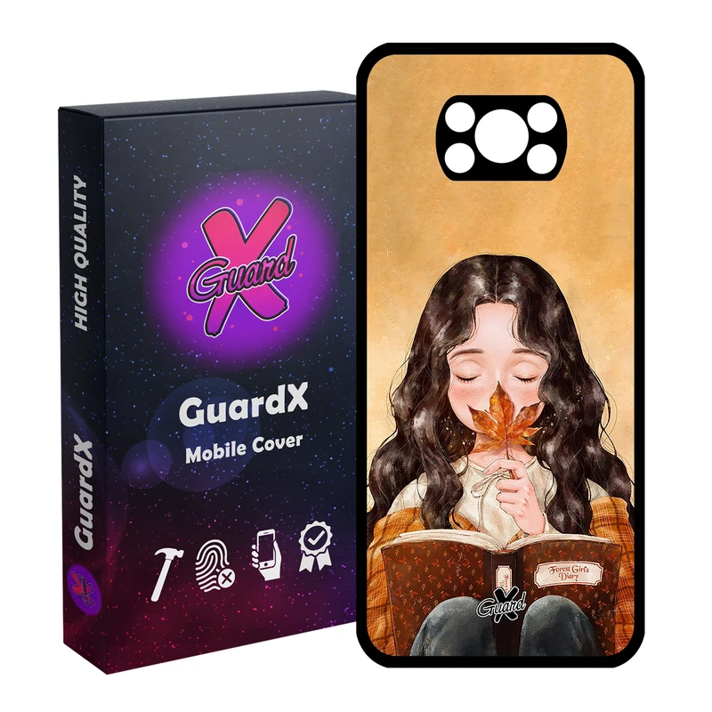 کاور گارد ایکس طرح Girl مدل Glass10223 مناسب برای گوشی موبایل شیائومی Poco X3 Pro
