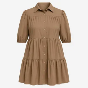 مانتو زنانه مدل چیندار عروسکی 0091