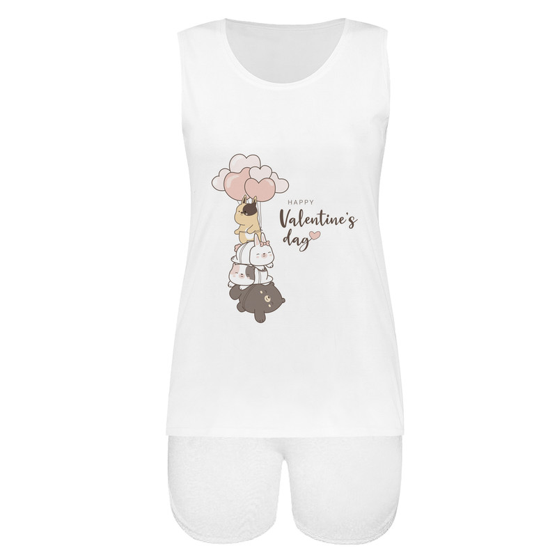 ست تاپ و شلوارک زنانه مدل KHSH 0004-0240 