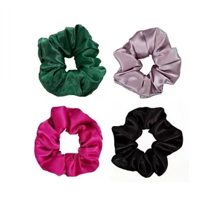 کش مو زنانه مدل ساتن طوبی کد 050 بسته 4 عددی