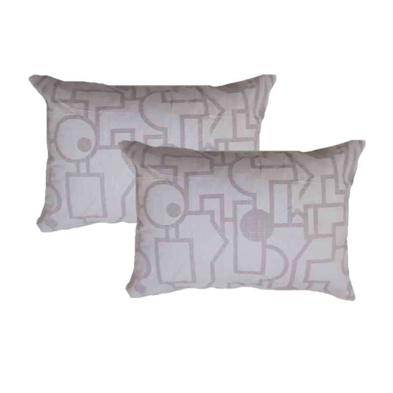 رو بالشی مدل گلدار طرح هندسی مجموعه 2 عددی