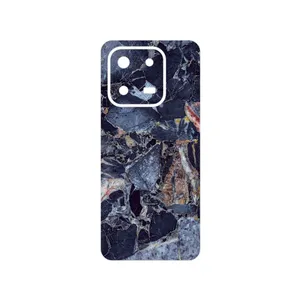 MAHOOT Broken black marble Cover Sticker for Honor X7d 4G