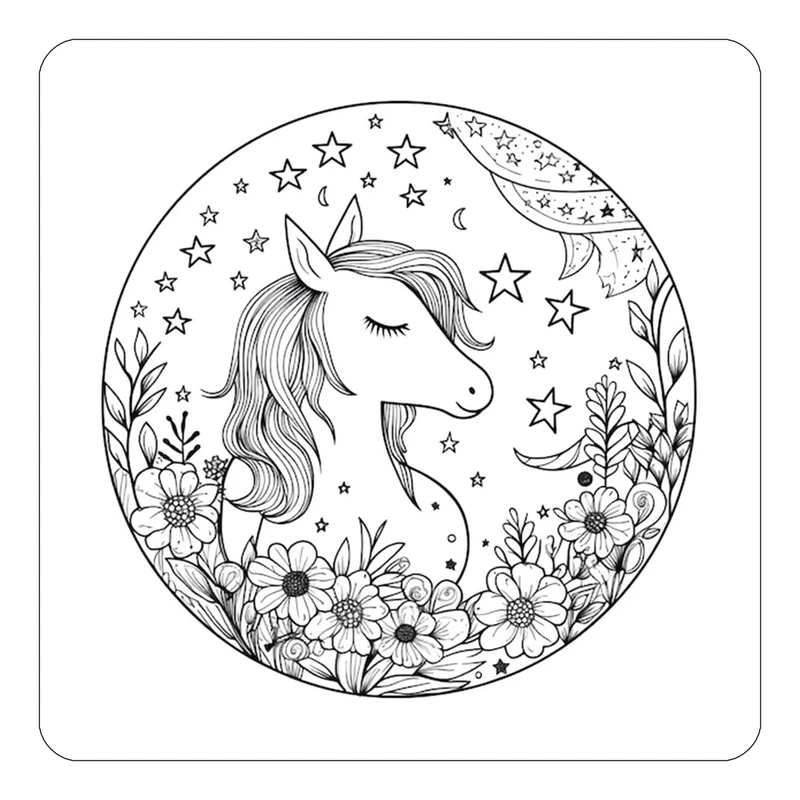 مگنت کاکتی طرح اسب تک شاخ و یونیکورن مدل mp29402