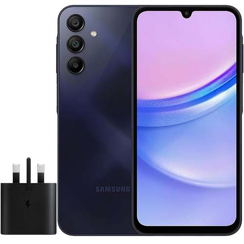 گوشی موبایل سامسونگ مدل Galaxy A15 دو سیم کارت ظرفیت 128 گیگابایت و رم 4 گیگابایت به همراه شارژر سامسونگ - ویتنام 