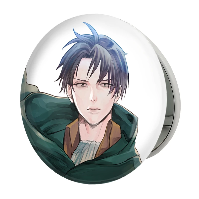 آینه جیبی خندالو طرح لیوای انیمه اتک آن تایتان Attack on Titan مدل تاشو کد 18628 