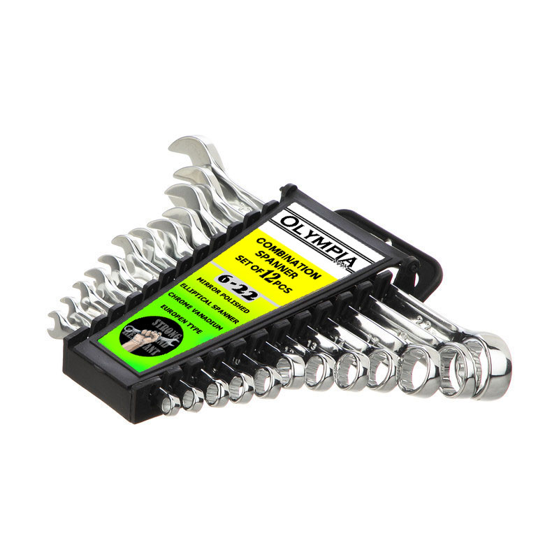 آچار یکسر تخت و یکسر رینگی المپیا مدل MM 22-6 مجموعه 12 عددی