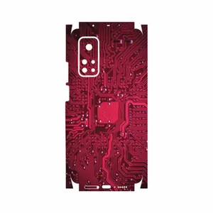 MAHOOT Red-Printed-Circuit-Board-FullSkin Cover Sticker for Xiaomi Mi 10T Pro 5G