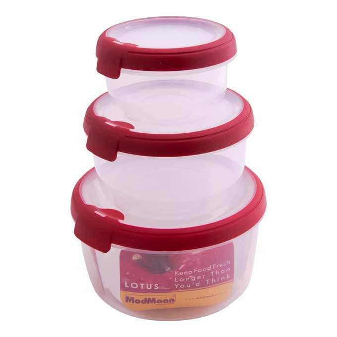 ظرف نگهدارنده مدمان کد Kp100 مجموعه 3 عددی