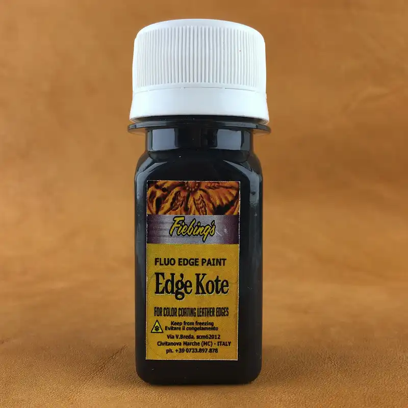 رنگ مشکی لبه چرم ادج کوت مدل 20ml حجم 20 میلی لیتر