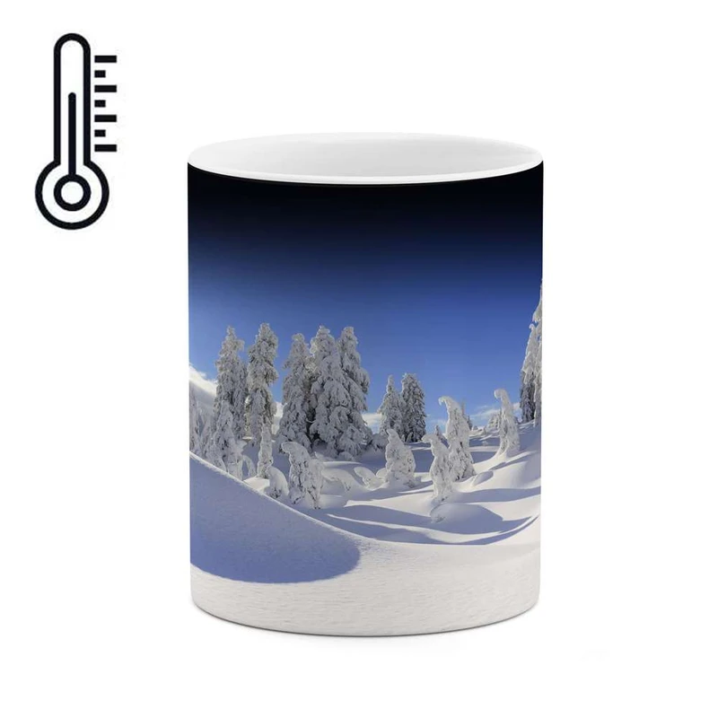 ماگ حرارتی کاکتی مدل منظره برفی کد mgh15104