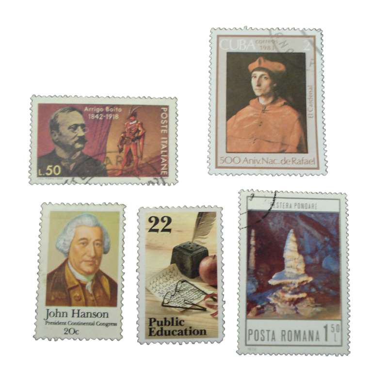 تمبر یادگاری مدل ملل کد bc-1950 مجموعه 5 عددی