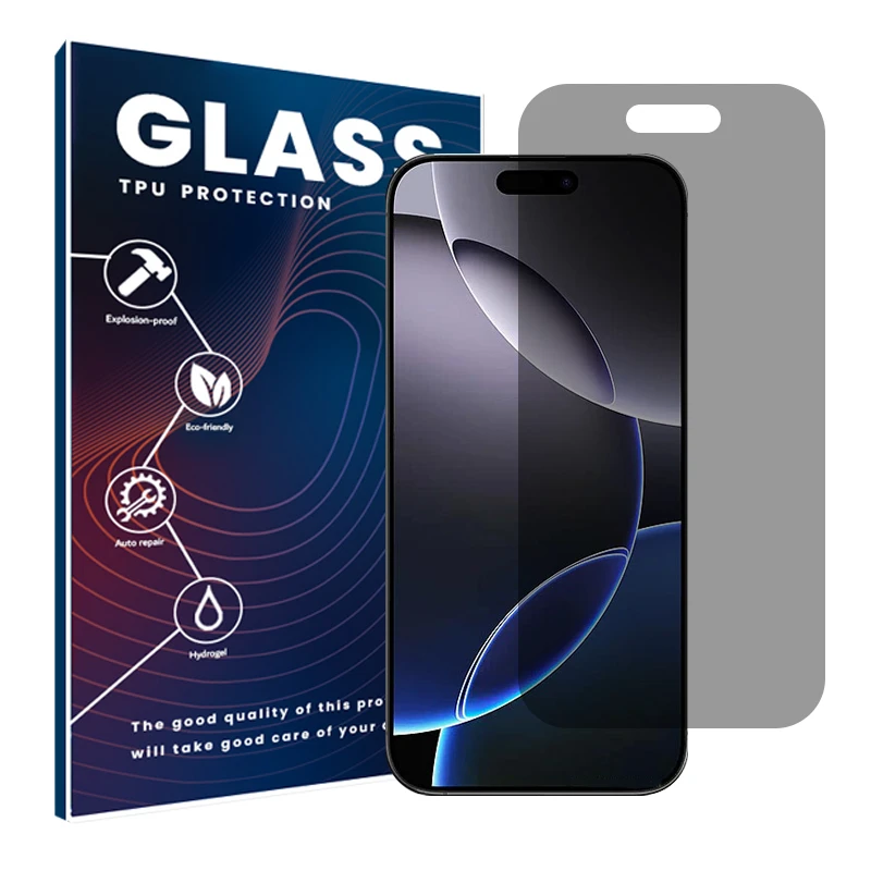 محافظ صفحه نمایش حریم شخصی گلس مدل Resistant مناسب برای گوشی موبایل اپل iPhone 16 Pro Max