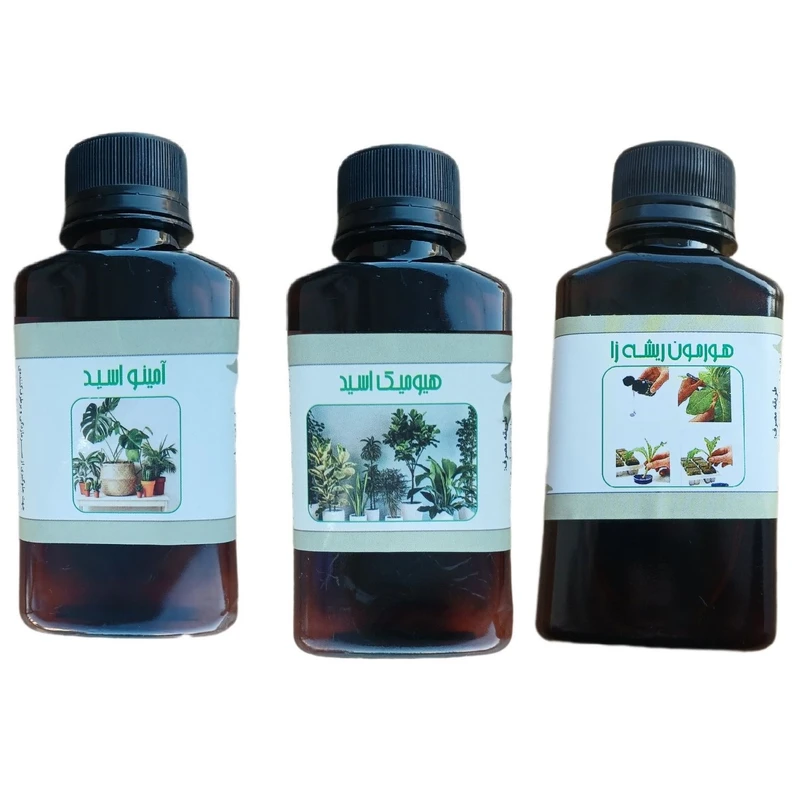کود مایع امینو اسید و هورمون ریشه زا و هیومیک اسید مدل life drop حجم 110 میلی لیتر بسته 3 عددی
