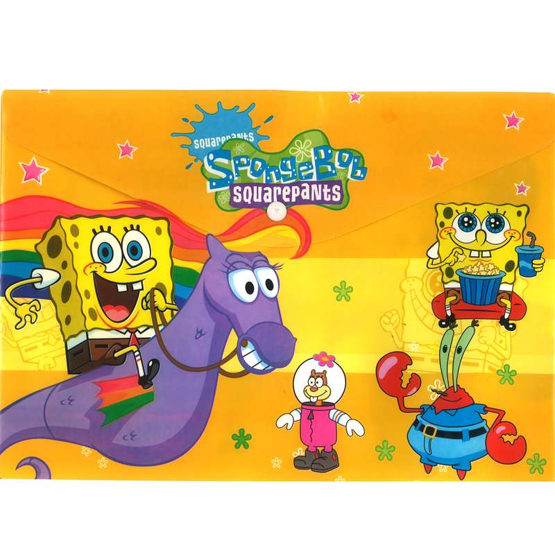 پوشه دکمه دار مدل باب اسفنجی و پاتریک