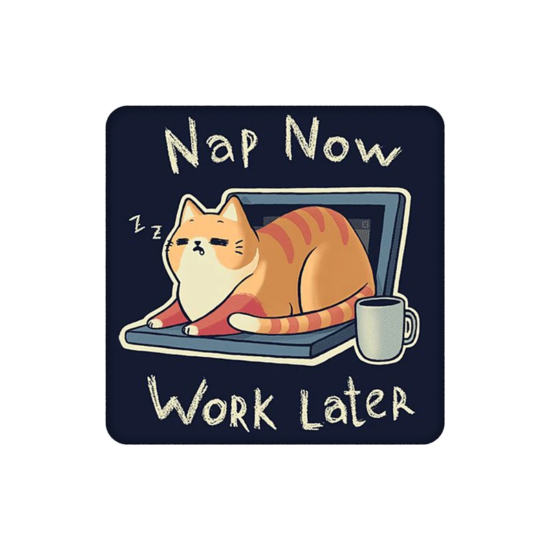 زیرلیوانی طرح گربه تنبل کم کار کد 0106713