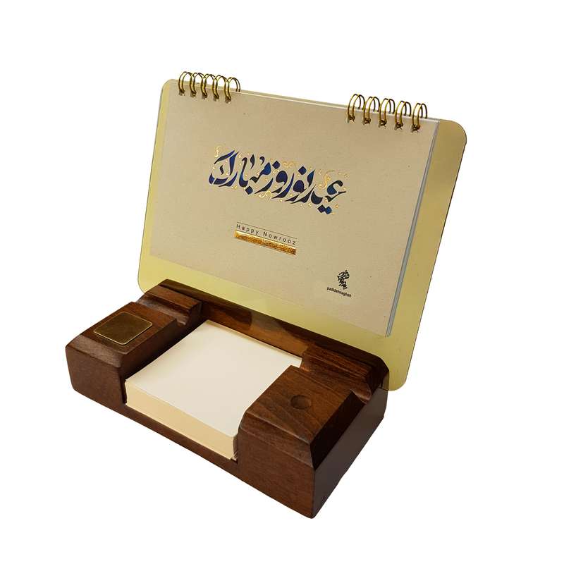 تقویم رومیزی سال 1401 پدیده نقش مدل یادداشت دار عیدنوروز