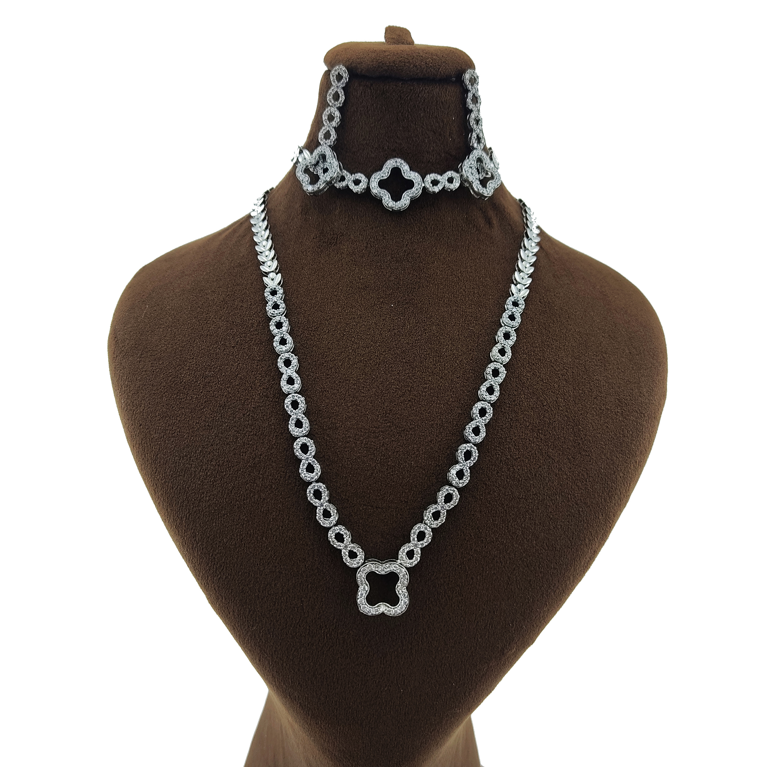 نیم ست نقره زنانه مدل 4040